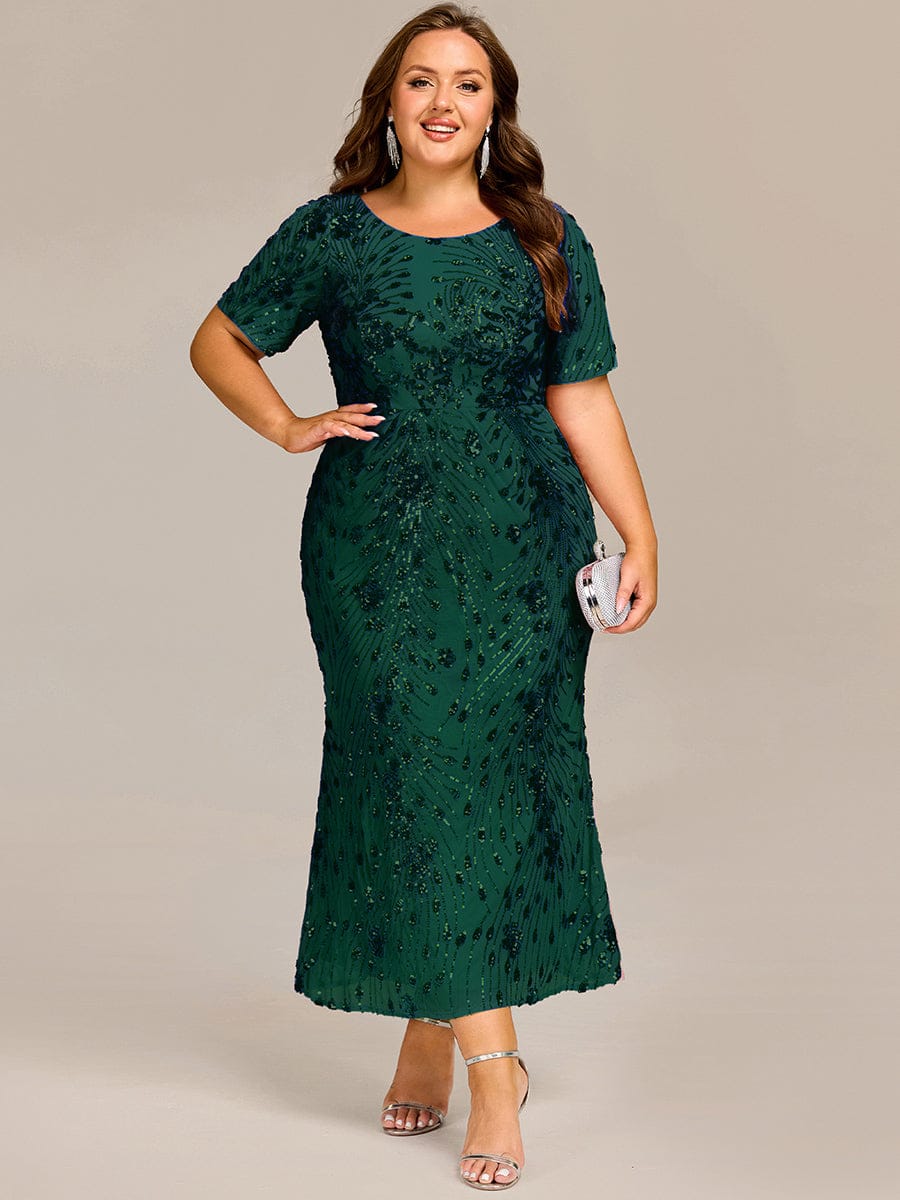 pretty HAYLEN|Plus Size Sequin Mermaid Formal Dress