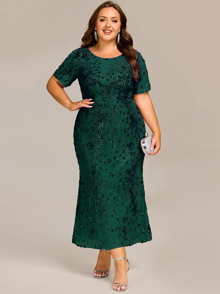 pretty HAYLEN|Plus Size Sequin Mermaid Formal Dress