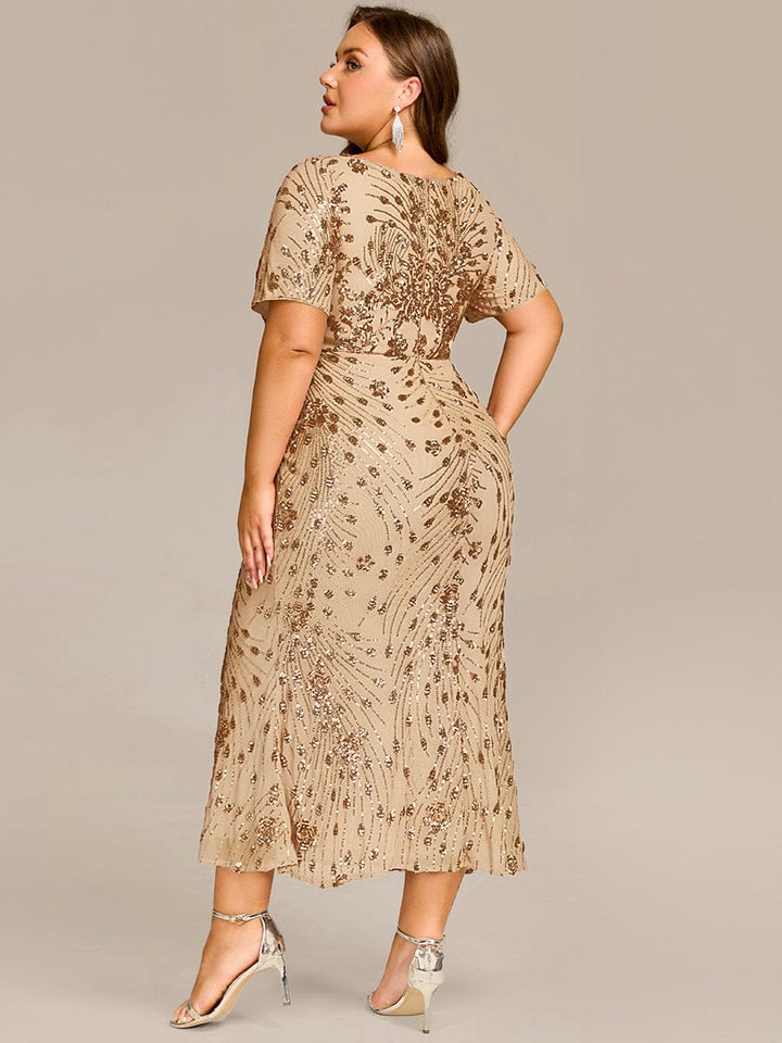 pretty HAYLEN|Plus Size Sequin Mermaid Formal Dress