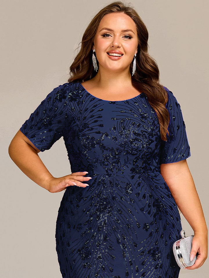 pretty HAYLEN|Plus Size Sequin Mermaid Formal Dress