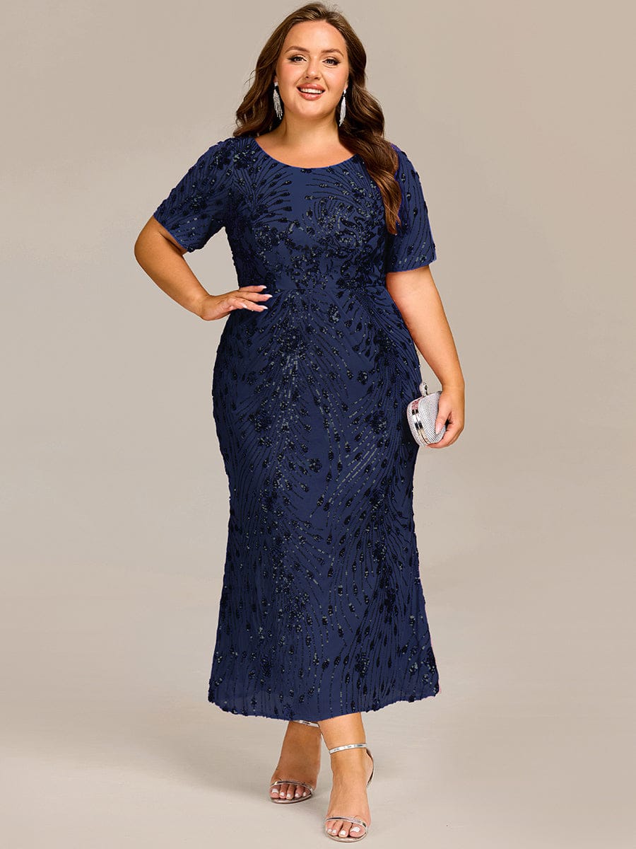 pretty HAYLEN|Plus Size Sequin Mermaid Formal Dress