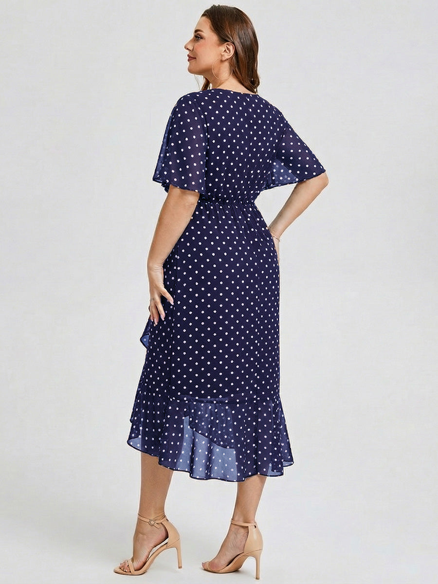 pretty FLORENCIA|Plus Size Printed Mermaid Chiffon Wedding Guest Dress