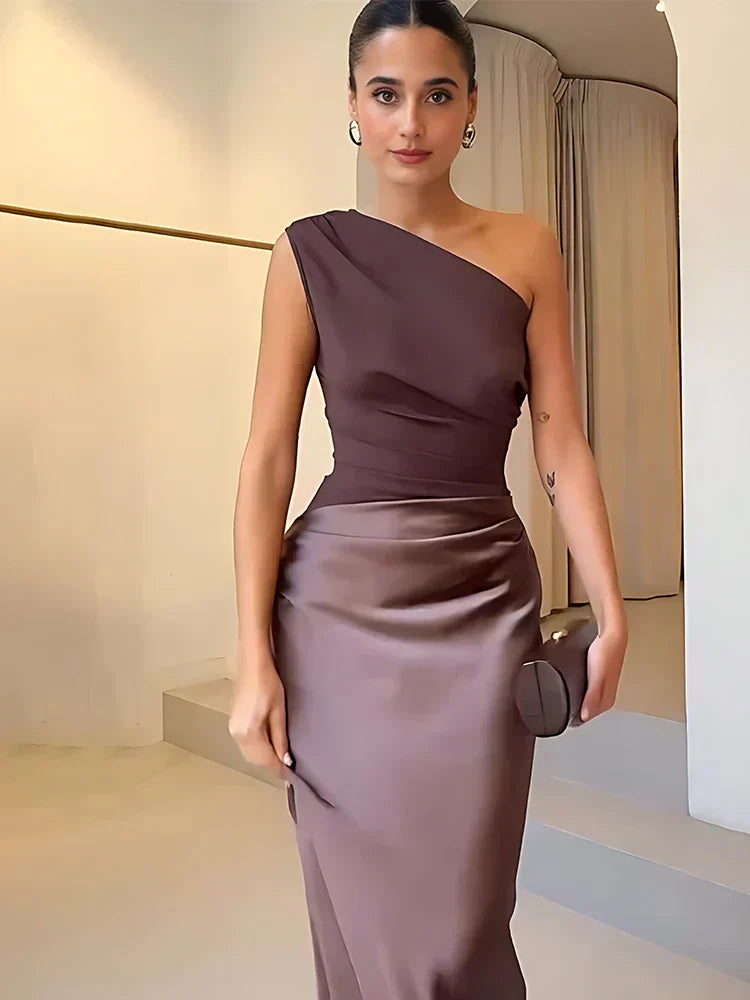 Satin Maxi Dress