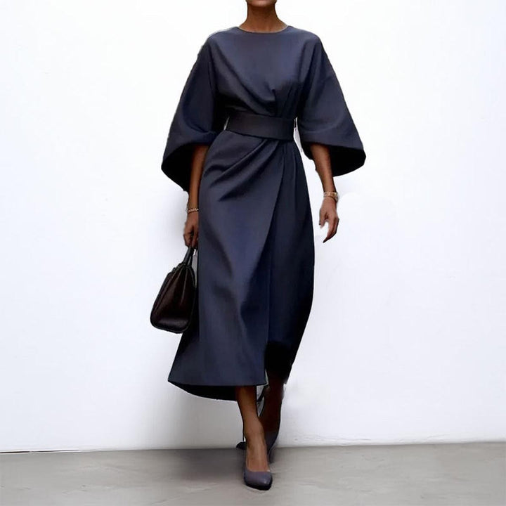 VIVIENNE | Elegant Kimono Maxi Dress with Accent Waist