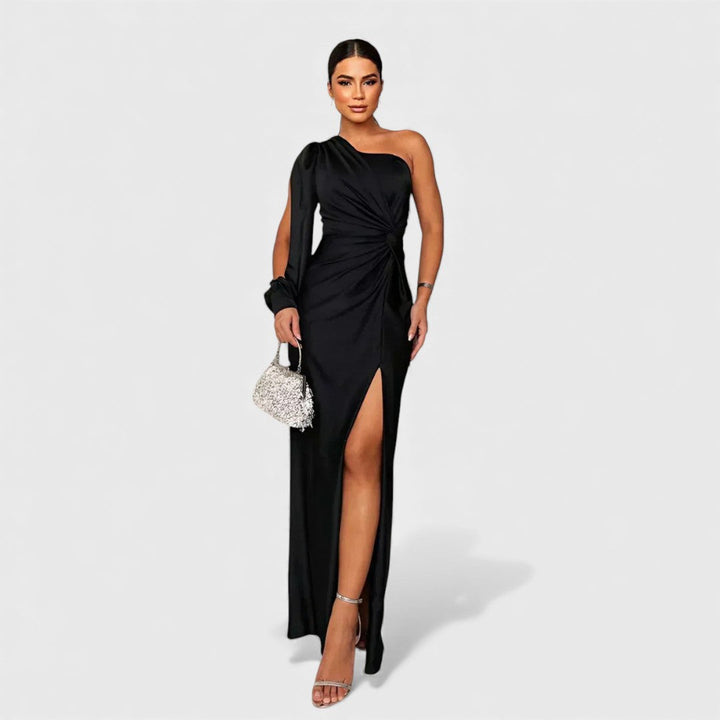 LYNN™ | Elegant Maxi Dress with One-Shoulder Fit for Evening &amp; Parties