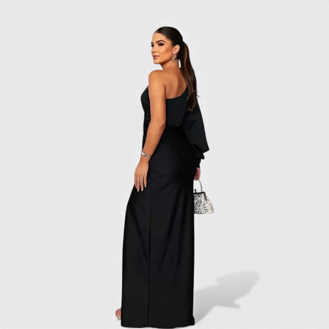 LYNN™ | Elegant Maxi Dress with One-Shoulder Fit for Evening &amp; Parties