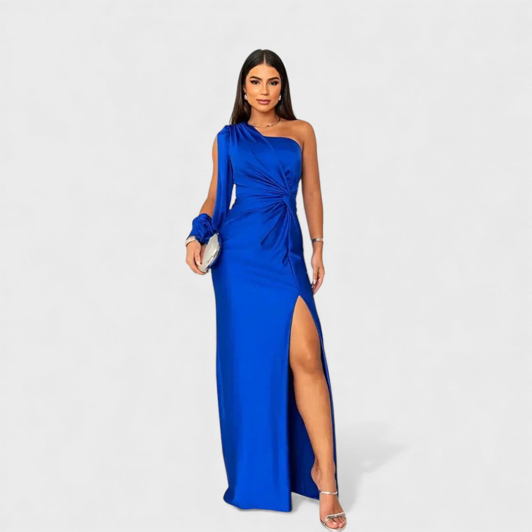 LYNN™ | Elegant Maxi Dress with One-Shoulder Fit for Evening &amp; Parties