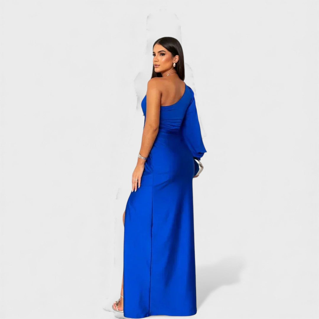 LYNN™ | Elegant Maxi Dress with One-Shoulder Fit for Evening &amp; Parties
