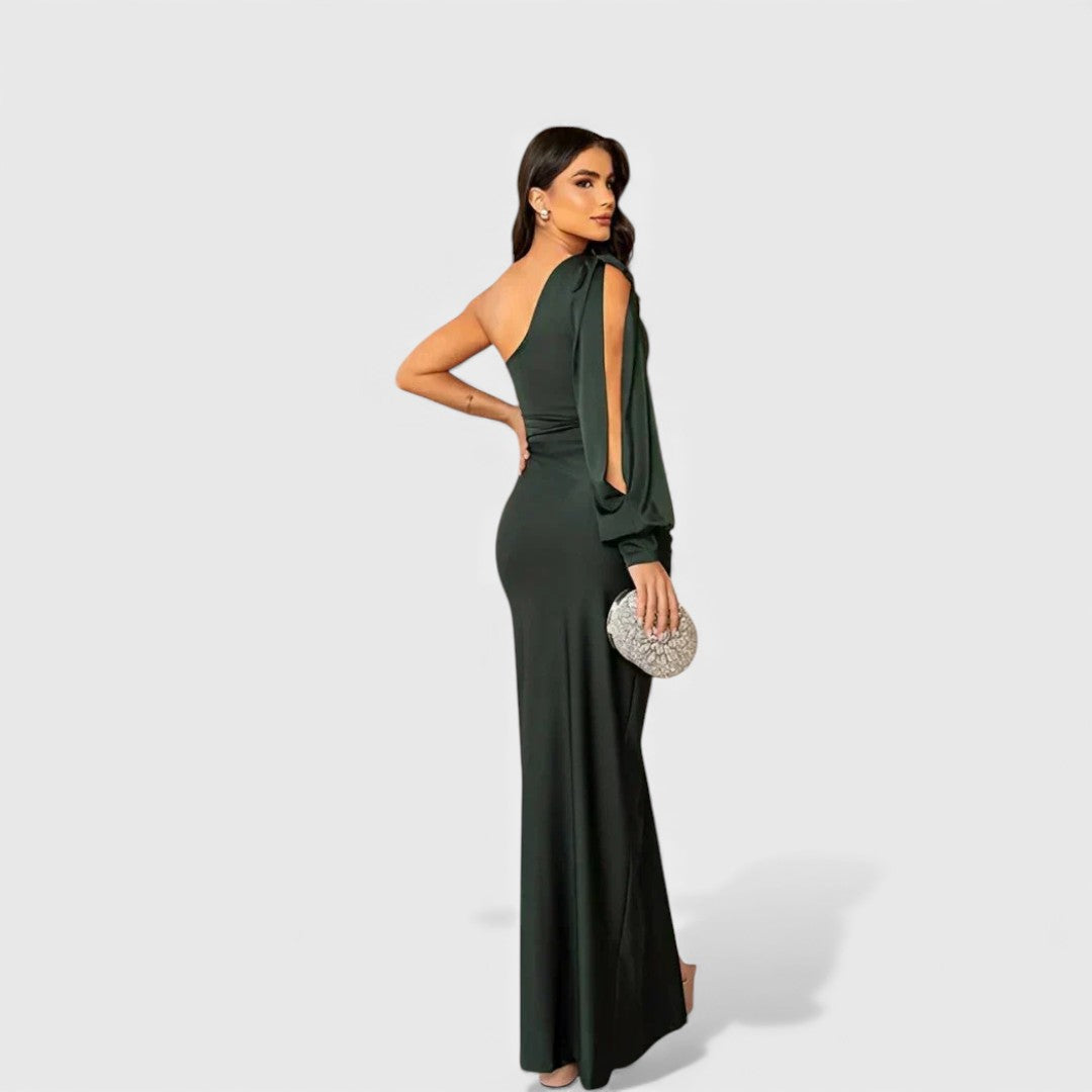 LYNN™ | Elegant Maxi Dress with One-Shoulder Fit for Evening &amp; Parties