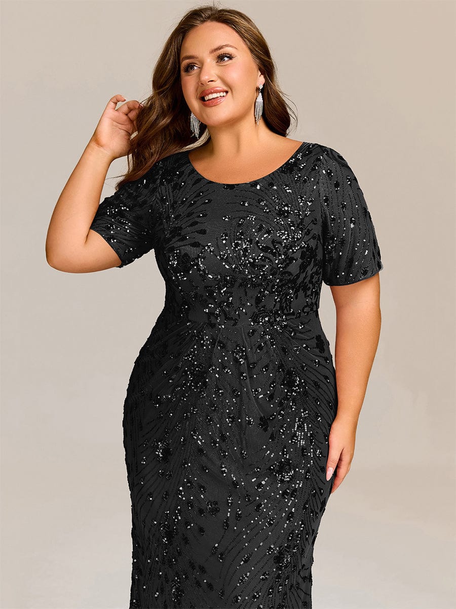 pretty HAYLEN|Plus Size Sequin Mermaid Formal Dress