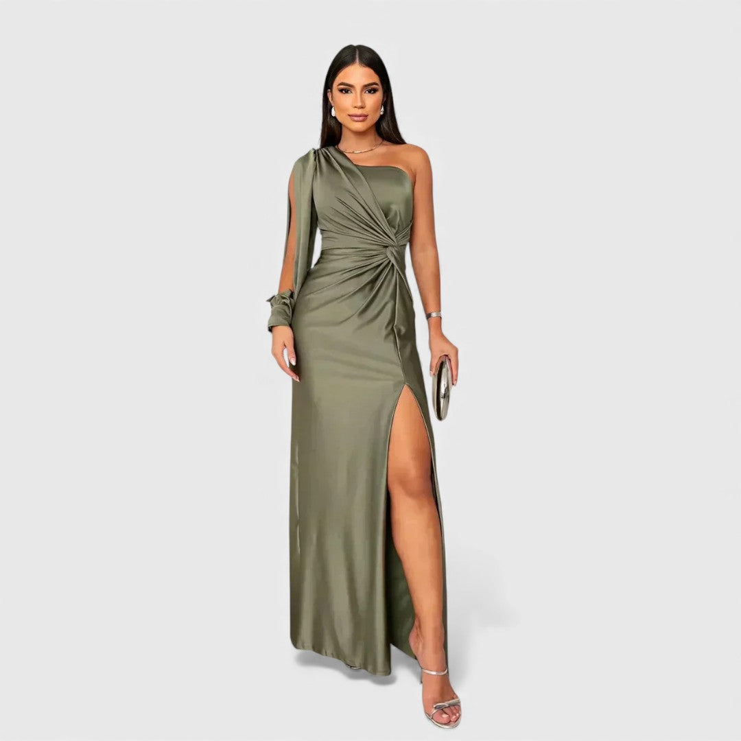 LYNN™ | Elegant Maxi Dress with One-Shoulder Fit for Evening &amp; Parties