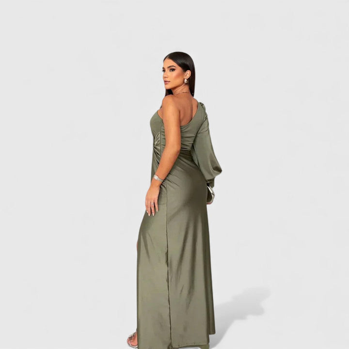 LYNN™ | Elegant Maxi Dress with One-Shoulder Fit for Evening &amp; Parties