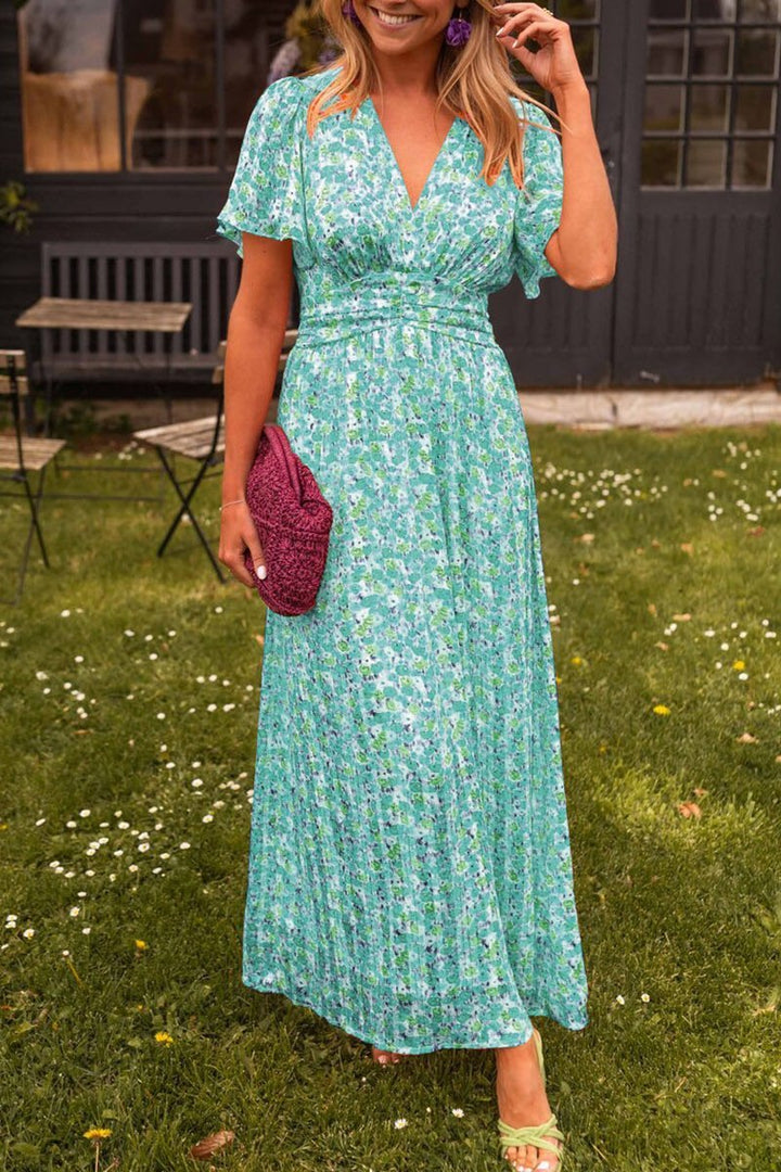 Mariella | Long Floral Dress with Romantic and Light Style