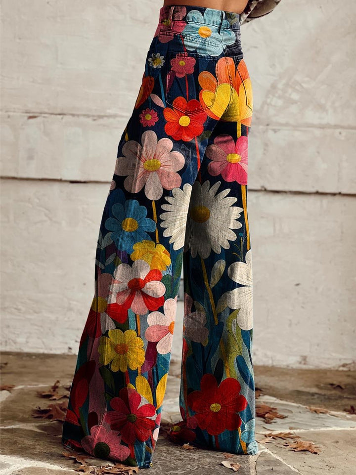 LÉNA | Elegant and Modern Floral Pants